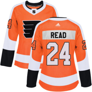 Women's Philadelphia Flyers #24 Matt Read Orange Home Authentic Stitched NHL Jersey