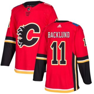 Youth Calgary Flames #11 Mikael Backlund Red Home Authentic Stitched NHL Jersey