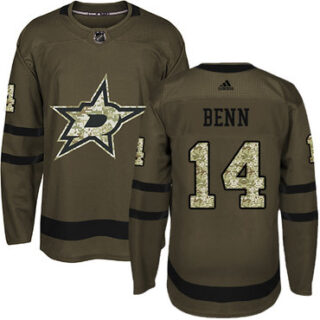 Youth Dallas Stars #14 Jamie Benn Green Salute to Service Stitched NHL Jersey