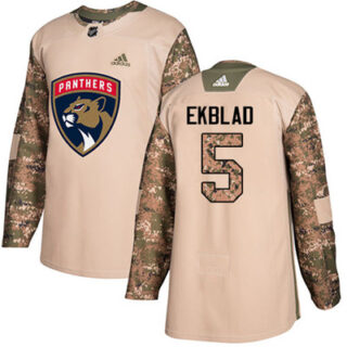 Youth Florida Panthers #5 Aaron Ekblad Camo Authentic 2017 Veterans Day Stitched NHL Jersey