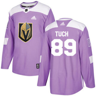 Youth Vegas Golden Knights #89 Alex Tuch Purple Authentic Fights Cancer Stitched NHL Jersey
