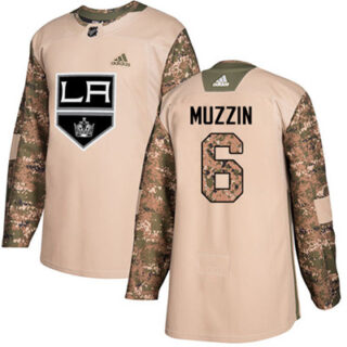 Youth Los Angeles Kings #6 Jake Muzzin Camo Authentic 2017 Veterans Day Stitched NHL Jersey