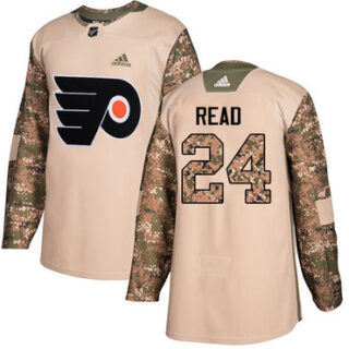 Youth Philadelphia Flyers #24 Matt Read Camo Authentic 2017 Veterans Day Stitched NHL Jersey