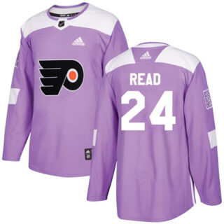 Youth Philadelphia Flyers #24 Matt Read Purple Authentic Fights Cancer Stitched NHL Jersey