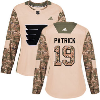 Women's Philadelphia Flyers #19 Nolan Patrick Camo Authentic 2017 Veterans Day Stitched NHL Jersey