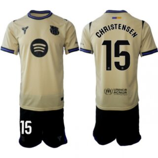 Men FC Barcelona 2026 Soccer Jerseys Beige #15 CHRISTENSEN