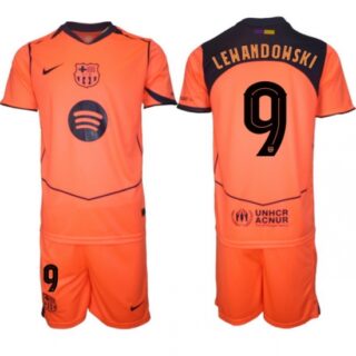 Men FC Barcelona 2026 Soccer Jerseys Orange #9 LEWANDOWSKI