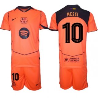 Men FC Barcelona 2026 Soccer Jerseys Orange #10 MESSI