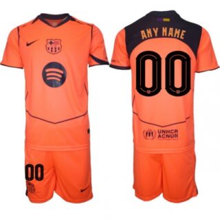 Men FC Barcelona 2026 Soccer Jerseys Orange Custom