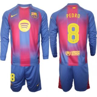 Men FC Barcelona 2026 Soccer Jerseys Red Long #8 PEDRI