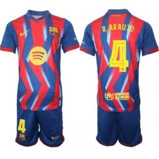 Men FC Barcelona 2026 Soccer Jerseys RedBlue #4 R.ARAUJO