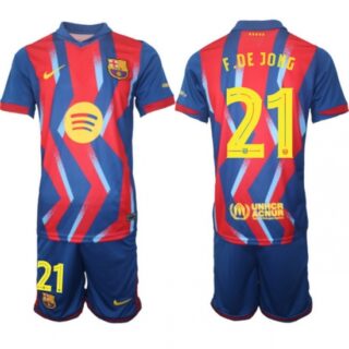 Men FC Barcelona 2026 Soccer Jerseys RedBlue #21 F.DE JONG