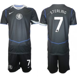 Men Chelsea 2026 Soccer Jerseys DarkGrey #7 STERLING