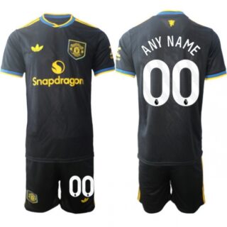 Men Manchester United 2026 Soccer Jerseys Black Custom