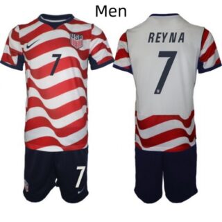 USA FIFA World Cup 2026 Soccer Red Home Jersey Giovanni Reyna #7
