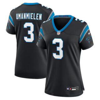 Women #3 Princely Umanmielen Carolina Panthers Nike Women's Team Game Jersey - Black
