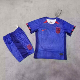 23-24 Youth USA Soccer Away Jersey(email us the player name and number )