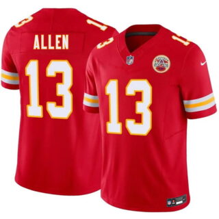 Men's Kansas City Chiefs #13 Cyrus Allen Red 2026 Draft F.U.S.E. Vapor Untouchable Limited Stitched Football Jersey