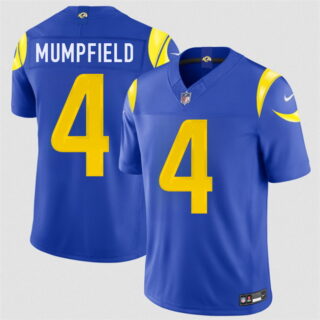Men's Los Angeles Rams #4 Konata Mumpfield Royal 2026 F.U.S.E. Vapor Limited Stitched Football Jersey