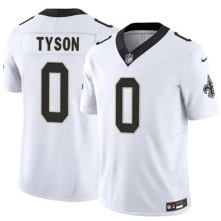 Men's New Orleans Saints #0 Jordyn Tyson White 2026 F.U.S.E Vapor Limited Stitched Football Jersey