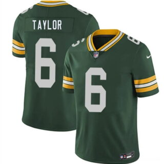 Men's Green Bay Packers #6 Tyrod Taylor Green 2026 Vapor Untouchable Limited Stitched Football Jersey