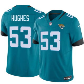 Men's Jacksonville Jaguars #53 Parker Hughes Teal 2026 Draft F.U.S.E. Vapor Untouchable Limited Stitched Jersey