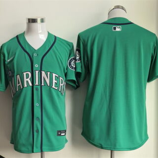 Men's Seattle Mariners Blank Aqua Limited Stitched jersey