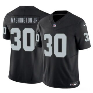 Men's Las Vegas Raiders #30 Mike Washington Jr Black 2026 Draft F.U.S.E. Vapor Untouchable Limited Stitched Football Jersey