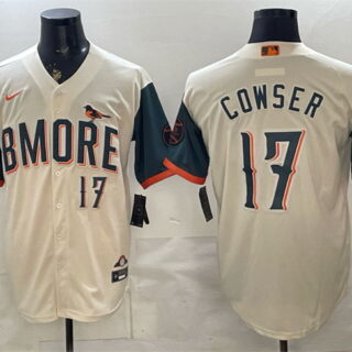 Men's Baltimore Orioles #17 Colton Cowser Natural 2026 City Connect Stadium Stitched Baseball Jersey