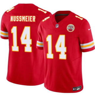 Men's Kansas City Chiefs #14 Garrett Nussmeier Red 2026 Draft F.U.S.E. Vapor Untouchable Limited Stitched Football Jersey