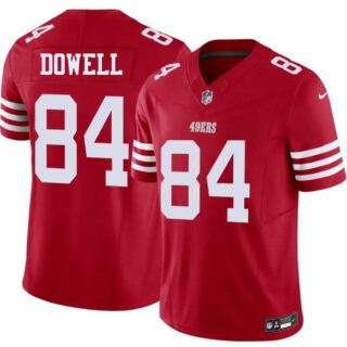Men's San Francisco 49ers #84 Colton Dowell Red 2026 F.U.S.E. Vapor Untouchable Limited Stitched Football Jersey