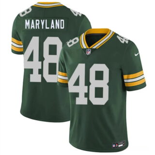 Men's Green Bay Packers #48 RJ Maryland Green 2026 Draft Vapor Untouchable Limited Stitched Football Jersey