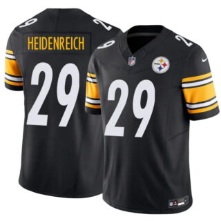 Men's Pittsburgh Steelers #29 Eli Heidenreich Black 2026 Draft F.U.S.E. Vapor Limited Stitched Football Jersey