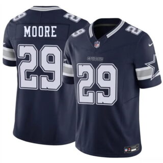 Men's Dallas Cowboys #29 Devin Moore Navy 2026 Draft F.U.S.E Vapor Untouchable Limited Stitched Football Jersey