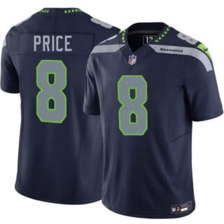 Men's Seattle Seahawks #8 Jadarian Price Navy 2026 F.U.S.E. Vapor Untouchable Limited Stitched Football Jersey