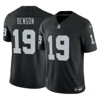 Men's Las Vegas Raiders #28 Jermod McCoy Black 2026 Draft F.U.S.E. Vapor Untouchable Limited Stitched Football Jersey