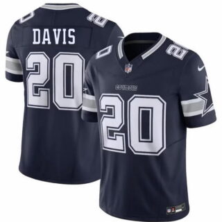 Men's Dallas Cowboys #20 Malik Davis Navy 2026 F.U.S.E Vapor Untouchable Limited Stitched Football Jersey
