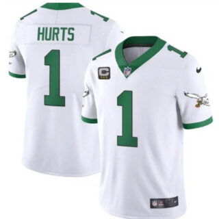 Youth Philadelphia Eagles #1 Jalen Hurts White Vapor Untouchable Limited Stitched Football Jersey