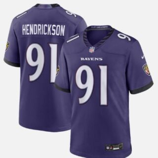 Baltimore Ravens #91 Trey Hendrickson Purple 2026 Vapor Limited Jersey