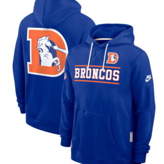 Men's Denver Broncos Royal Hoodie