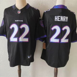 Women's Baltimore Ravens #22 Derrick Henry purple F.U.S.E. Vapor Football Jersey(Run Small)