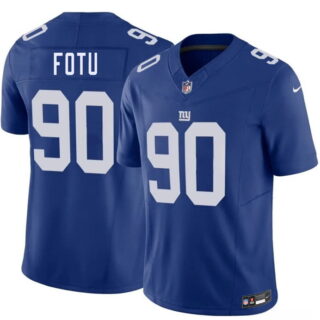 Men's New York Giants #90 Leki Fotu Blue 2026 F.U.S.E. Vapor Untouchable Limited Stitched Jersey