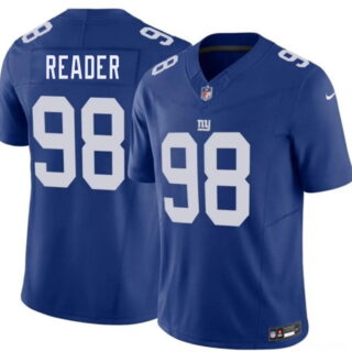 Men's New York Giants #98 D.J. Reader Blue 2026 F.U.S.E. Vapor Untouchable Limited Stitched Jersey