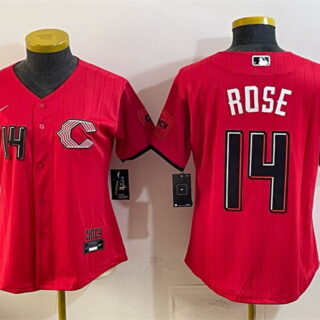 Youth Cincinnati Reds #14 Pete Rose Red 2026 City Connect Stadium Stitched Baseball Jersey