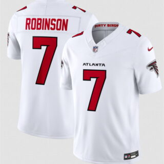 Youth Atlanta Falcons #7 Bijan Robinson White 2026 F.U.S.E. Vapor Untouchable Limited Stitched Football Jersey