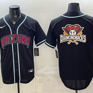 Men's Arizona Diamondbacks Team Big Logo 2026 Fashion Replica Black Out Stitched Baseball Jersey
