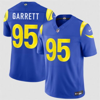 Men's Los Angeles Rams #95 Myles Garrett Royal 2026 F.U.S.E. Vapor Limited Stitched Football Jersey