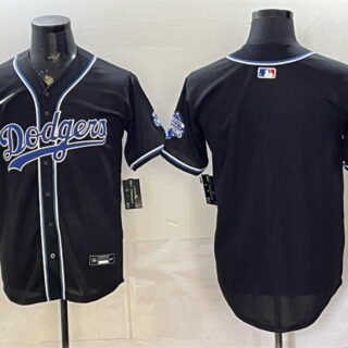Men's Los Angeles Dodgers Blank B2B Champs 2026 Black Out Style Vapor Limited Stitched Baseball Jersey