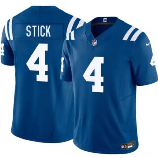 Men's Indianapolis Colts #4 Easton Stick Blue 2026 F.U.S.E. Vapor Limited Stitched Football Jersey