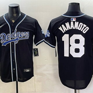 Men's Los Angeles Dodgers #18 Yoshinobu Yamamoto B2B Champs 2026 Black Out Style Vapor Limited Stitched Baseball Jersey
